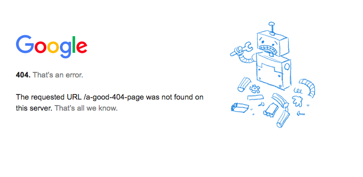 404 Error Page