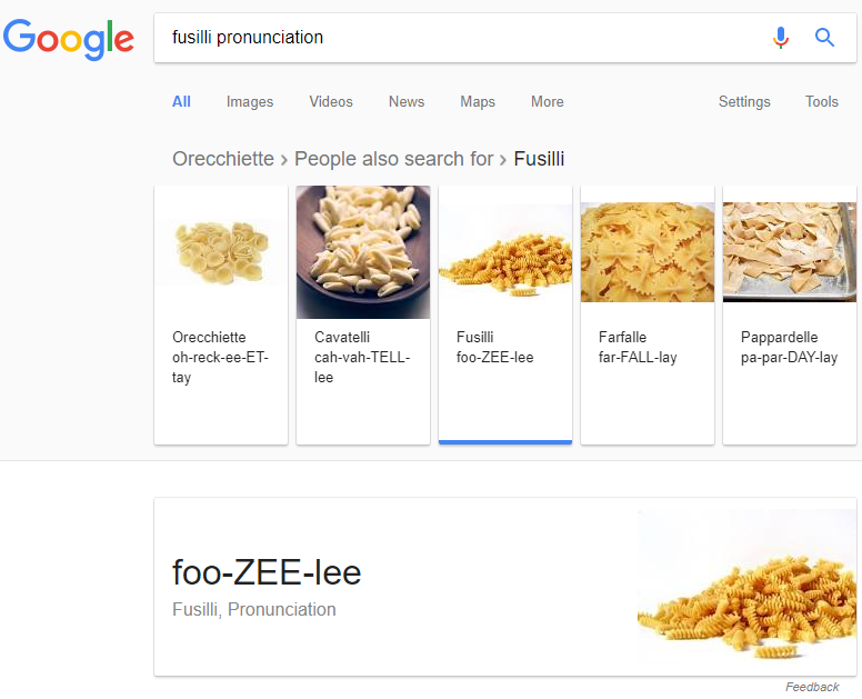 Fusilli Pronunciation