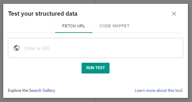 Structured Data Testing Tool