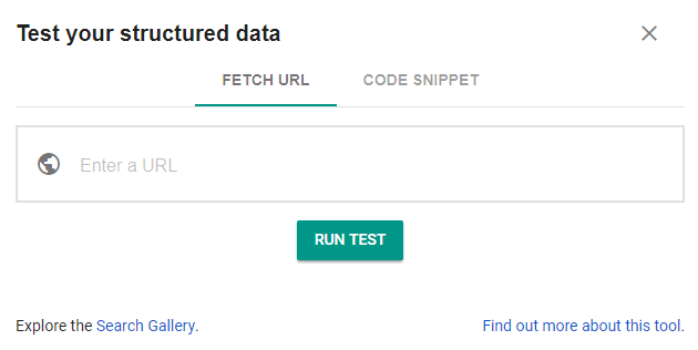 Structured Data Testing Tool