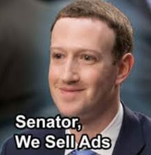 We sell ads senator