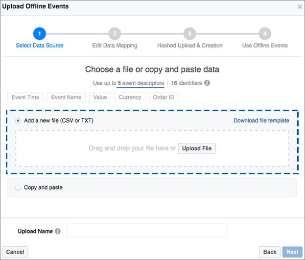 Upload Offline Events Facebook 