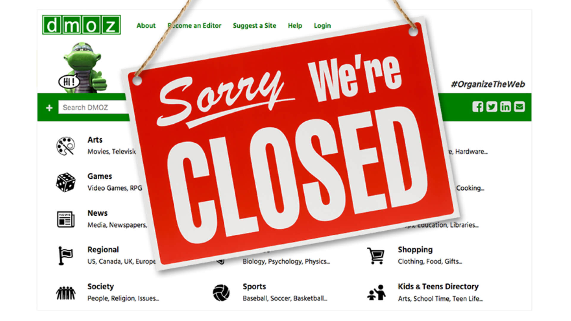 DMOZ Closed - SEO Down Low