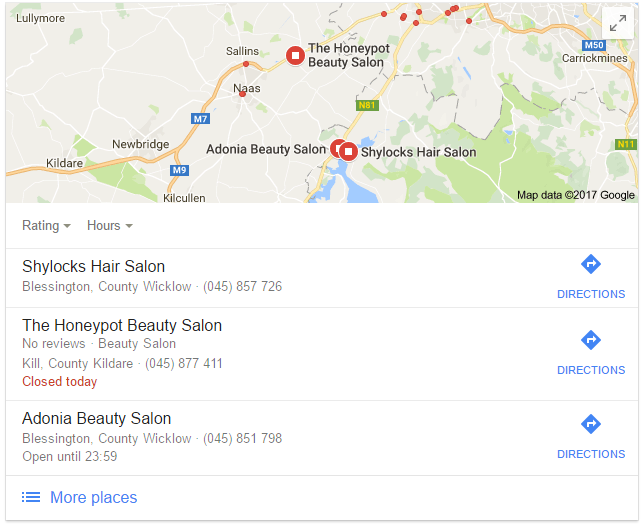 Google Local Pack For 'Near Me' Search