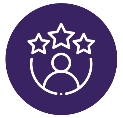 Hands-on client experience icon